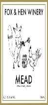 Fox & Hen Winery NV Mead, Honey, Michigan